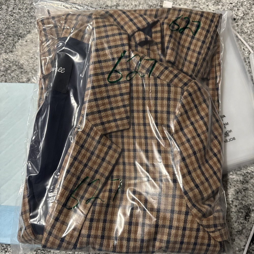 Madewell Caldwell Double Breasted Blazer in Mandell Plaid Size M #627 - Picture 11 of 11